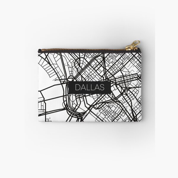 Item preview, Dallas Street Map Black and White Transparent designed and sold by HelloGentry.
