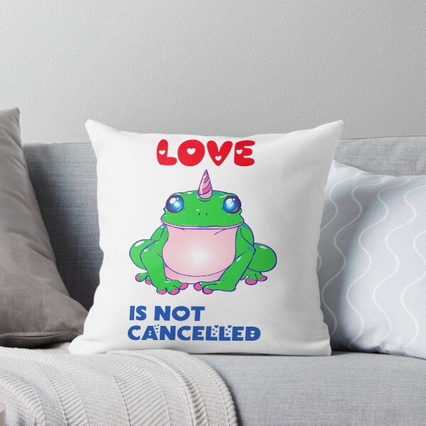 Item preview, Love Is Not Cancelled - Valentine Unicorn Frog designed and sold by LordAudes.
