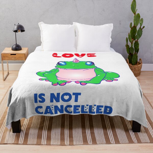 Item preview, Love Is Not Cancelled - Valentine Unicorn Frog designed and sold by LordAudes.