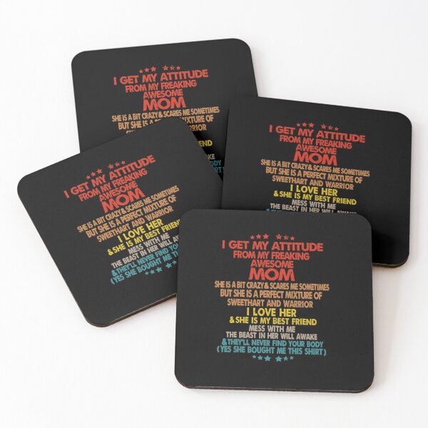 Item preview, I Get My Attitude From My Freaking Mom designed and sold by PowersLula.