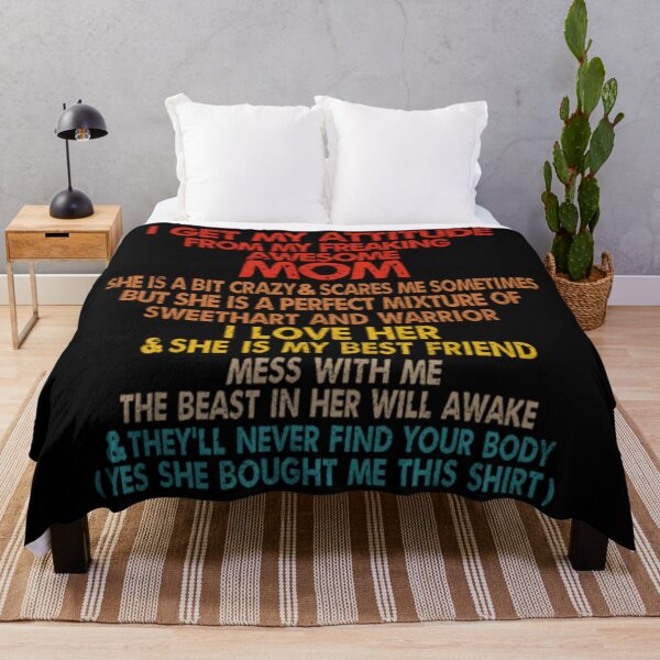 Item preview, I Get My Attitude From My Freaking Mom designed and sold by PowersLula.