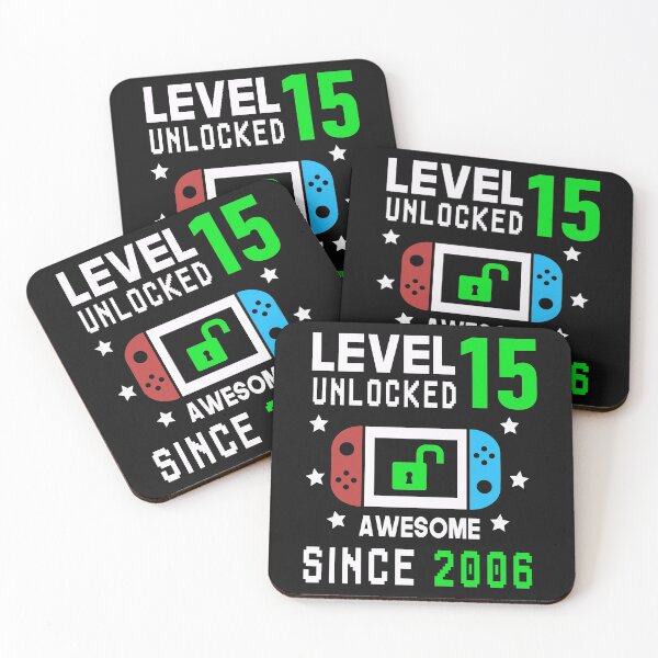 Item preview, Level 15 Unlocked Birthday Awesome Since 2006 designed and sold by binly123.