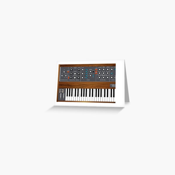 Moog Minimoog Synthesizer Greeting Card