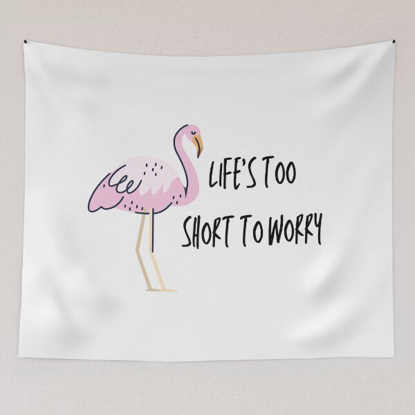 Item preview, Life's too Short Flamingo designed and sold by RueBennet.