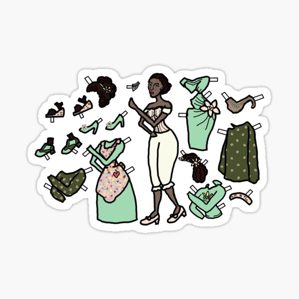 Item preview, Paper Doll Pieces - Flower of New Orleans designed and sold by LochNestFarm.