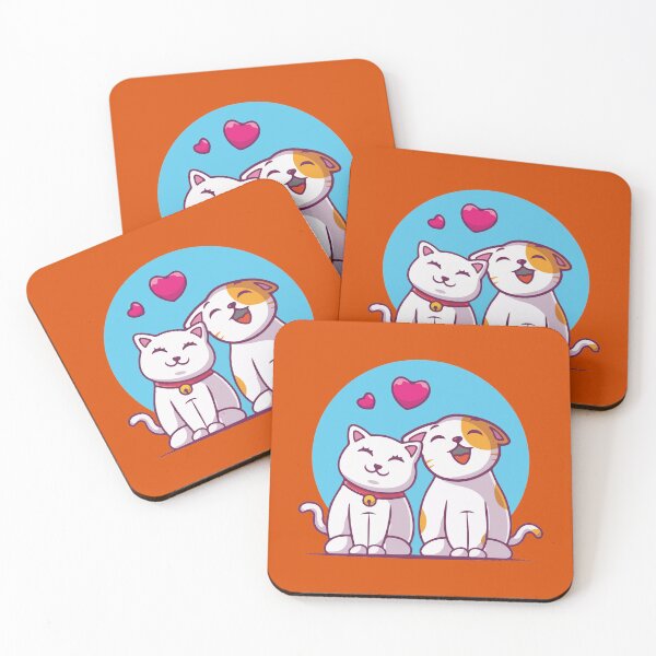 Item preview, Cute cat couple Valentine designed and sold by Cutefy.