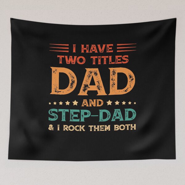 Item preview, I Have Two Titles Dad And Step-Dad Vintage Fathers Day Gift designed and sold by BaseStore.