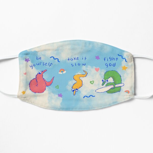 worm on a string Flat Mask