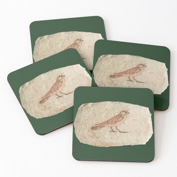 Item preview, Limestone ostraca with a painting of a Swallow (On dark green) designed and sold by DotorEaon.