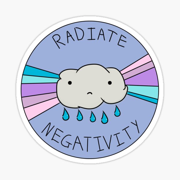 Radiate Negativity Sticker