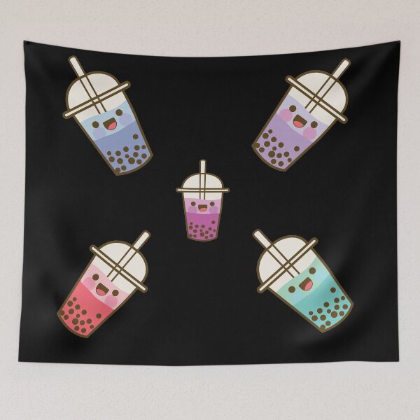 Item preview, Green Tea Boba and Taro and Milk Tea - Sticker Pack designed and sold by PupnkittyMania ⭐⭐⭐⭐⭐.