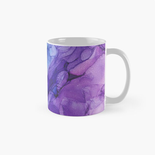 Item preview, Teal Purple Abstract 521 Alcohol Ink Painting by Herzart designed and sold by herzart.