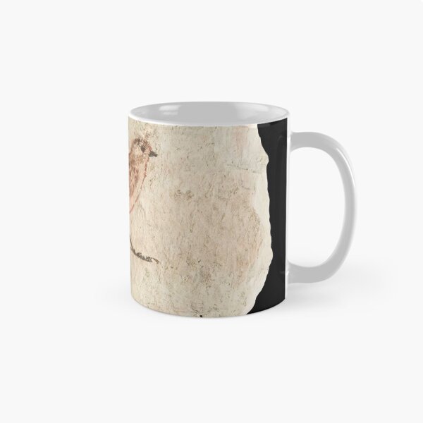 Item preview, Limestone ostraca with a painting of a Swallow (On black) designed and sold by DotorEaon.