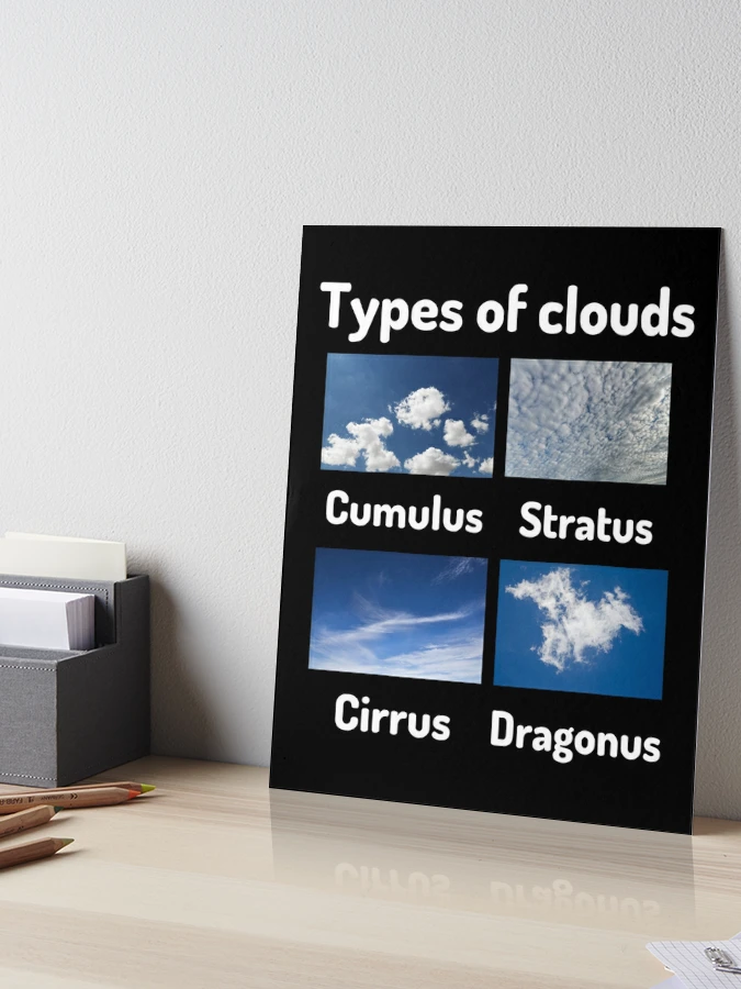 Different Types of Clouds Poster