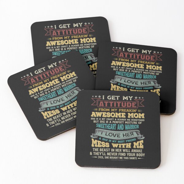 Item preview, I Get My Attitude From My Freaking Awesome Mom  designed and sold by LuraLynda.