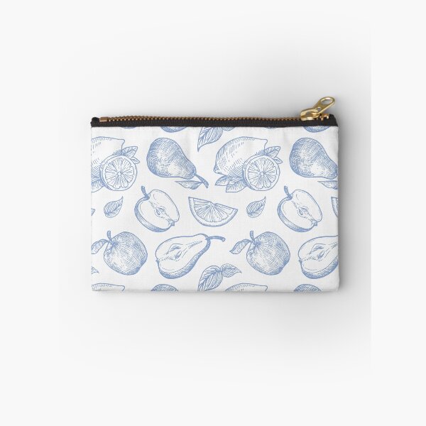Item preview, Blue Sketch of Apples and Lemons designed and sold by CaliCountryLife.