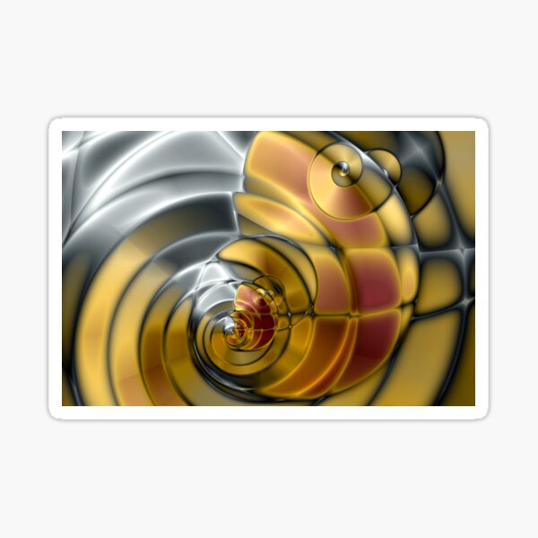Spirals Within Spirals Sticker
