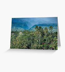 Mt Agung Canyon Greeting Card