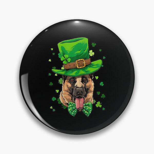 Item preview, German Shepherd Leprechaun St Patricks Day Dog designed and sold by EmilyPippin.