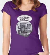 It's Wombat Friday! Women's Fitted Scoop T-Shirt