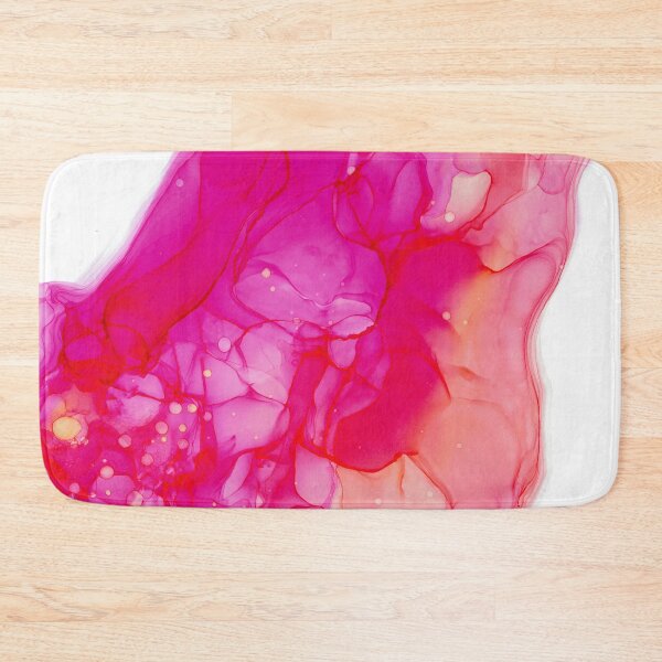 Item preview, Pink Orange Abstract 521 Alcohol Ink Painting by Herzart designed and sold by herzart.