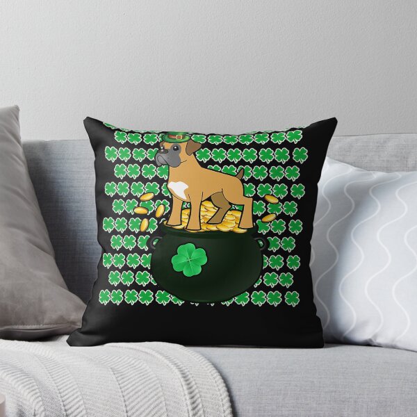 Item preview, Boxer Leprechaun Dog Lucky Shamrock St Patrick's Day designed and sold by MarcelaSoto.