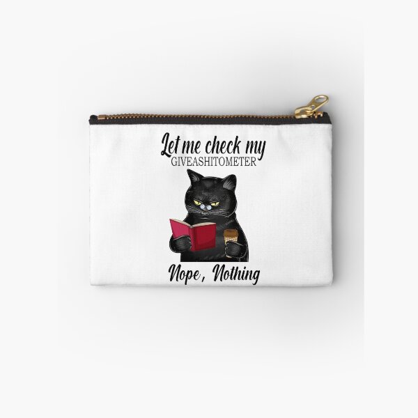 Item preview, Let Me Check Giveashittometer Nope Nothing Cat gift  designed and sold by Enraged46.