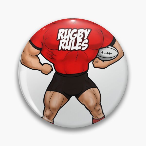 Item preview, Mr. Rugby in Red and Black Kit designed and sold by joeystjohn.