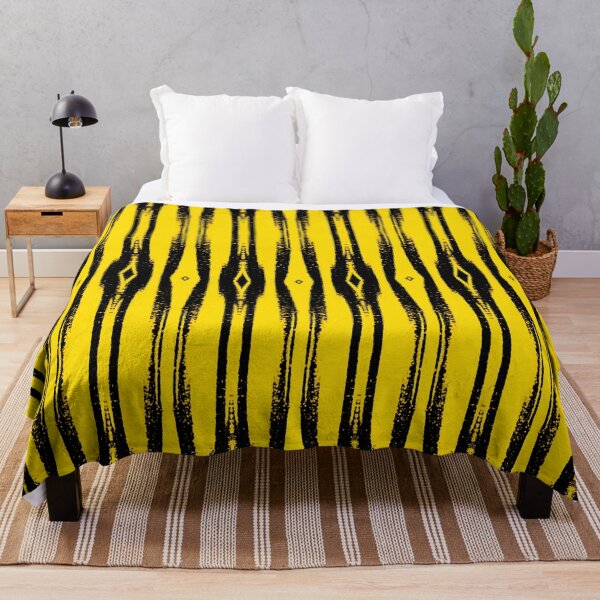 Item preview, Unique Quirky Yelllow Black Repeating Pattern Bumblebee Eye Of The Storm Art Design designed and sold by TeachUrb.