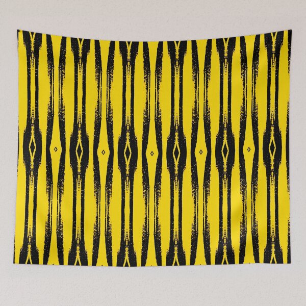 Item preview, Unique Quirky Yelllow Black Repeating Pattern Bumblebee Eye Of The Storm Art Design designed and sold by TeachUrb.
