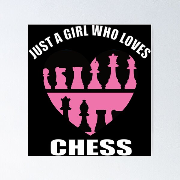 Item preview, Just A Girl Who Loves Chess designed and sold by LuraLynda.