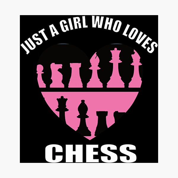 Item preview, Just A Girl Who Loves Chess designed and sold by LuraLynda.
