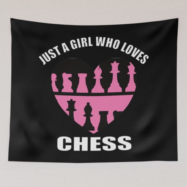 Item preview, Just A Girl Who Loves Chess designed and sold by LuraLynda.
