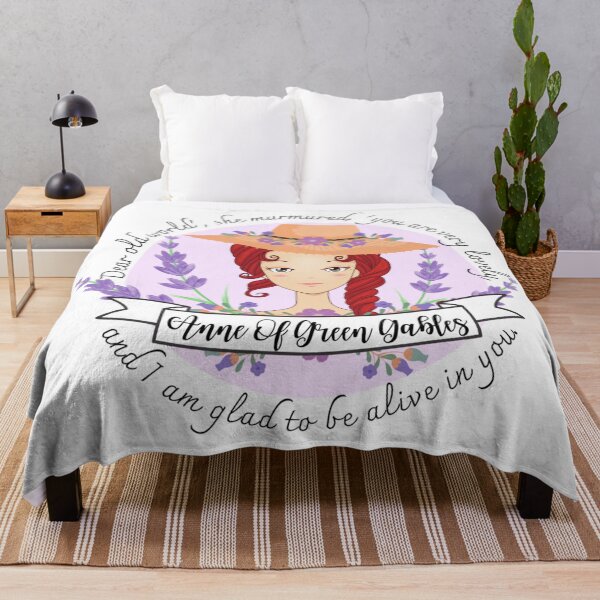 Item preview, Anne of Green Gables Dear Old World, LM Montgomery book quote designed and sold by Dollfacedesign.