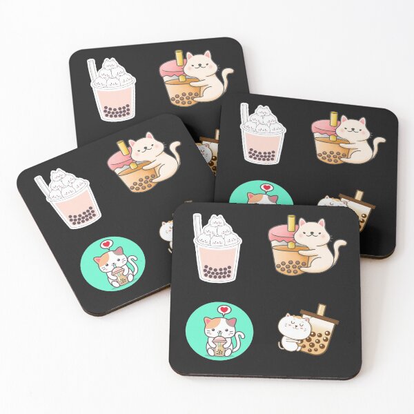 Item preview, Cat Boba Tea designed and sold by TheAnimalZ00.