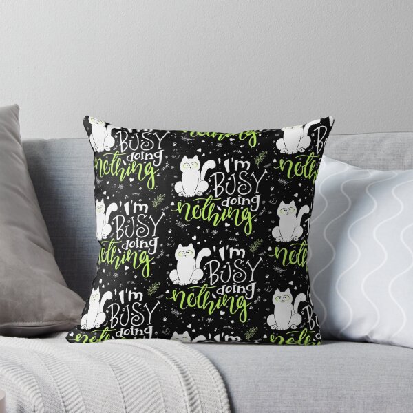 Item preview, busy doing nothing cat designed and sold by PUNCH ME IN SHOP.