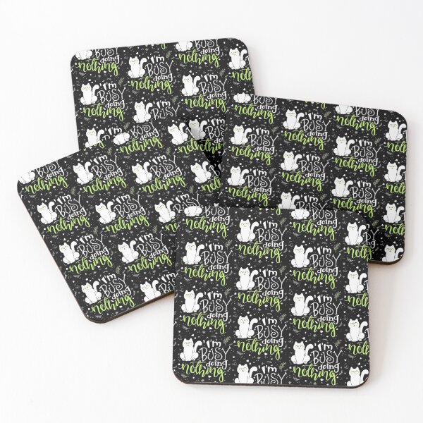 Item preview, busy doing nothing cat designed and sold by PUNCH ME IN SHOP.