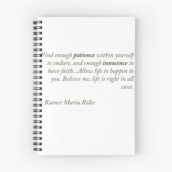 Item preview, Rainer Maria Rilke Quote designed and sold by AlanPun.