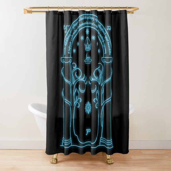 Divertida cortina de ducha con diseño de gato con diseño de tiburón, o -  VIRTUAL MUEBLES