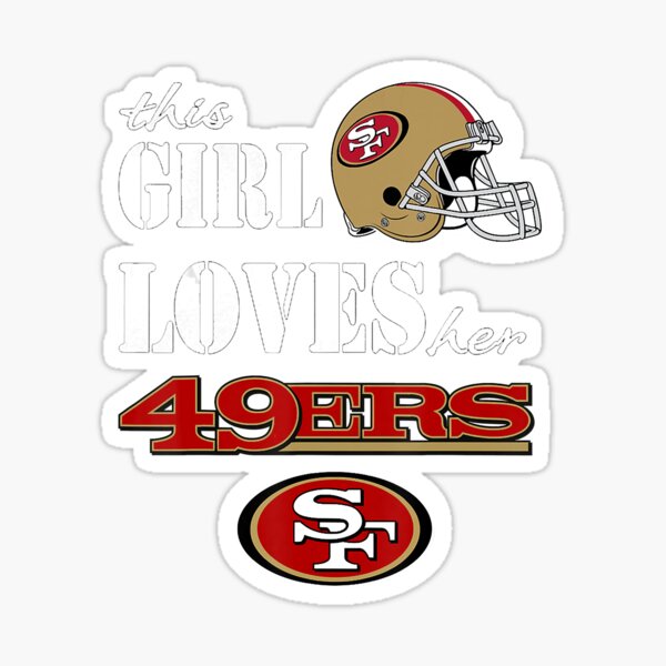 49er Girl Stickers for Sale