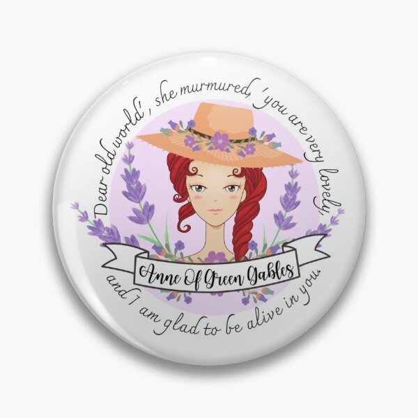 Item preview, Anne of Green Gables Dear Old World, LM Montgomery book quote designed and sold by Dollfacedesign.