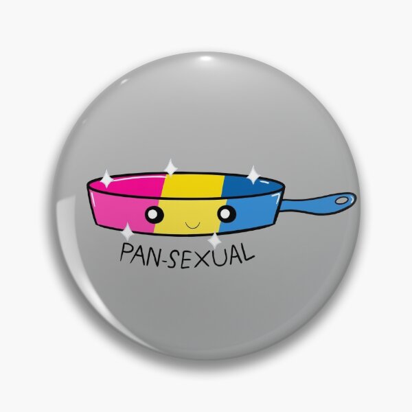 Item preview, Pansexual Pan (grey background version) designed and sold by Mila  Hancock.