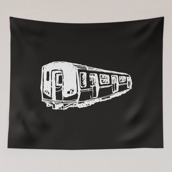 Item preview, Outlined USA subway design designed and sold by KeepItSimple089.