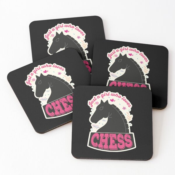 Item preview, Just A Girl Who Loves Chess. Perfect Funny Chess Girls and Lovers Gift Idea, Retro Vintage designed and sold by LuraLynda.