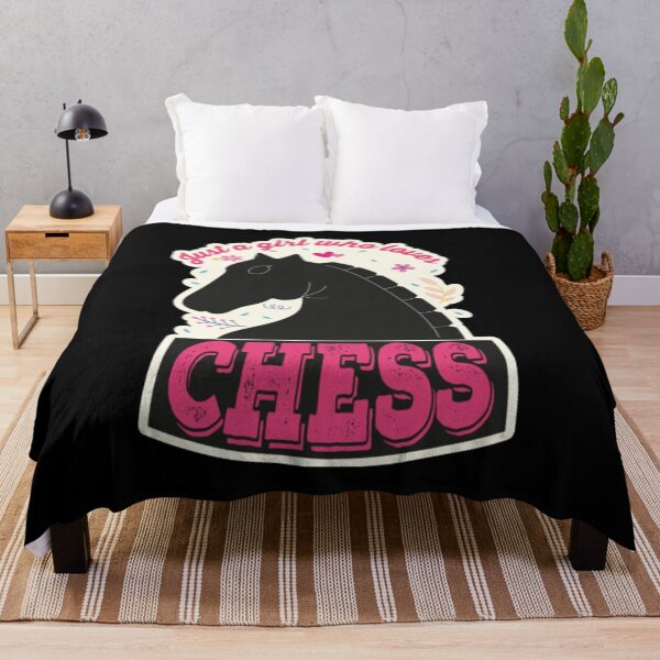 Item preview, Just A Girl Who Loves Chess. Perfect Funny Chess Girls and Lovers Gift Idea, Retro Vintage designed and sold by LuraLynda.