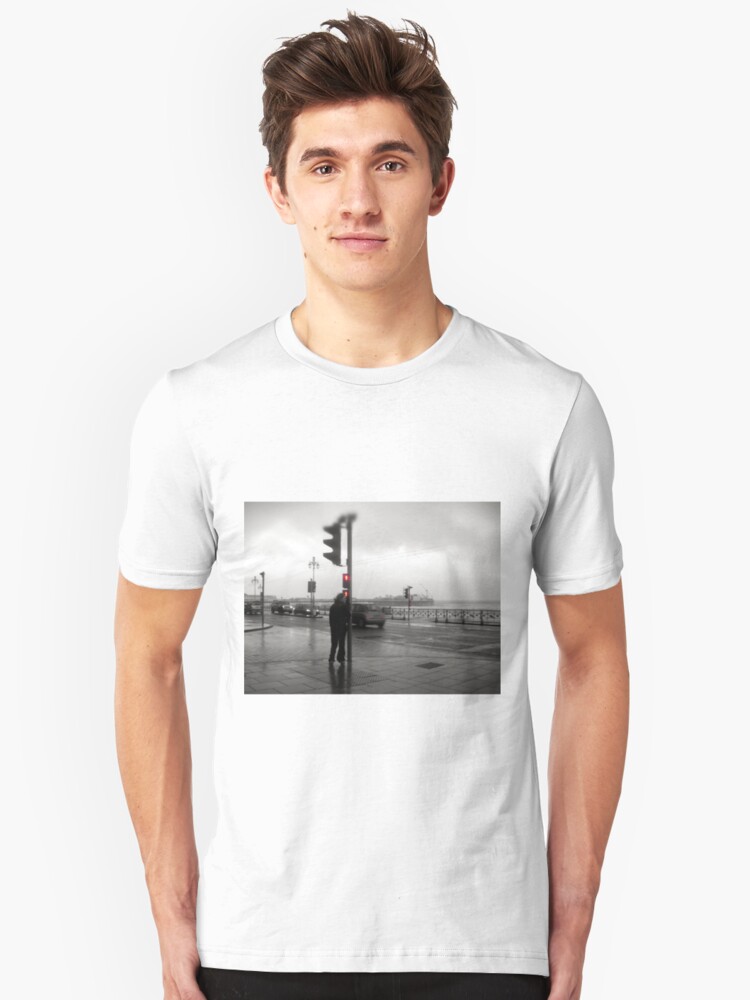 Alternate view of Storm Warning on Brighton Beach Slim Fit T-Shirt