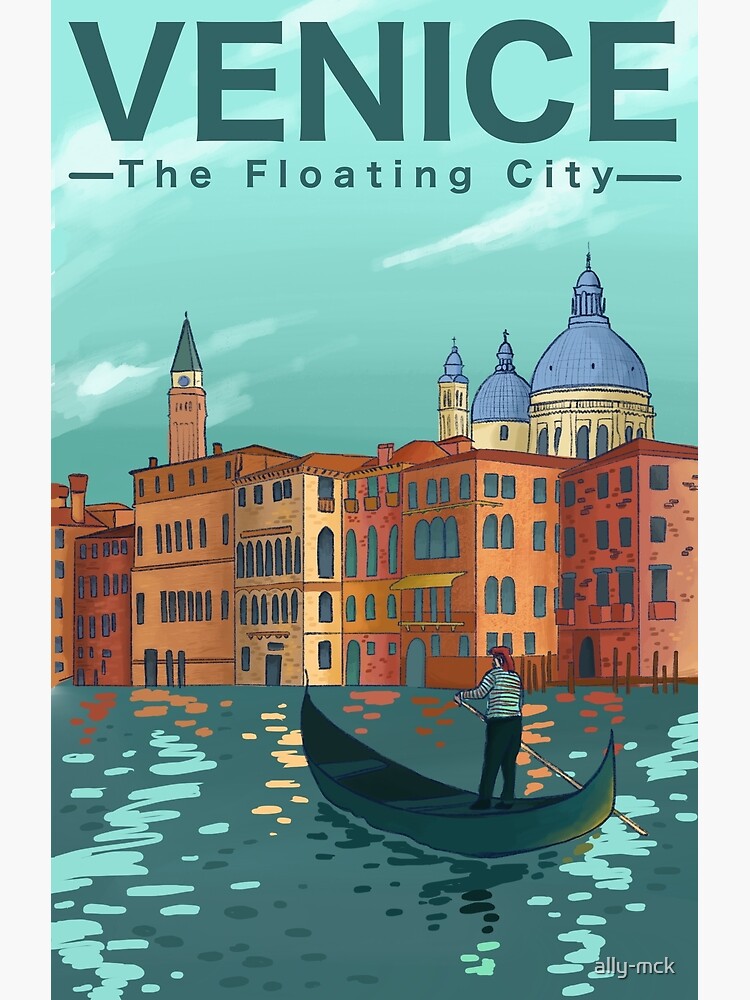 Venice Travel Poster print by Durro Art