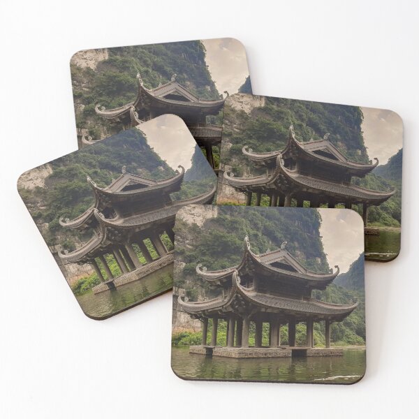 Item preview, Buddhist Temple, Limestone Karst Peaks, Trang An Region, Ninh Binh, Vietnam designed and sold by Ross.A.Campbell.