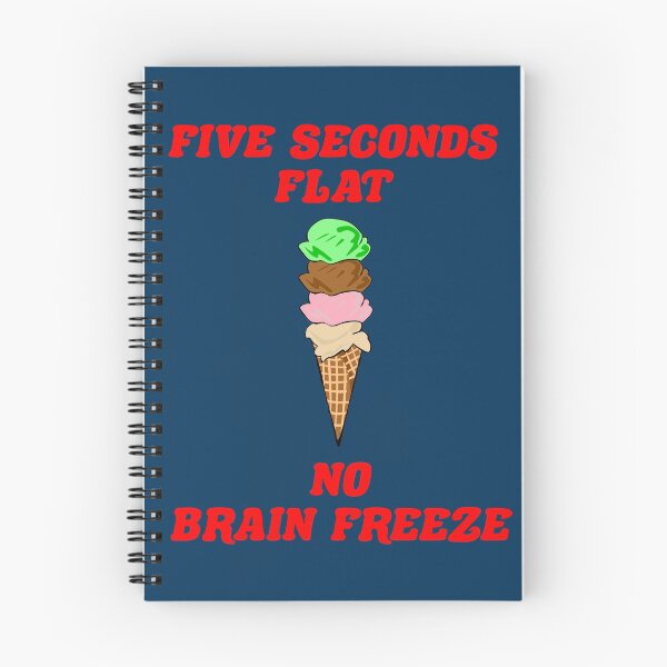 Item preview, Five Seconds Flat No Brain Freeze - Four Scoop Ice Cream Cone designed and sold by Oaks Creations.