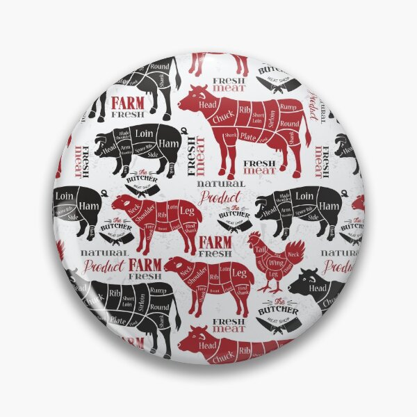 Item preview, Butcher Meat Cuts designed and sold by CaliCountryLife.